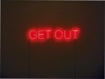 Tim Etchells G.O., 2010 neon sign 10 1/2 x 63 inches edition of 3