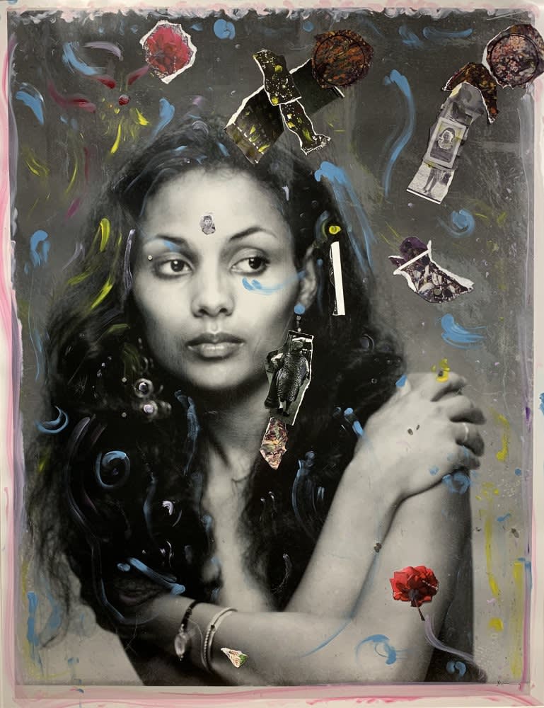 Ming Smith, Self-Portrait, (Self-Portrait Series), 1972, collaged c. 1990s