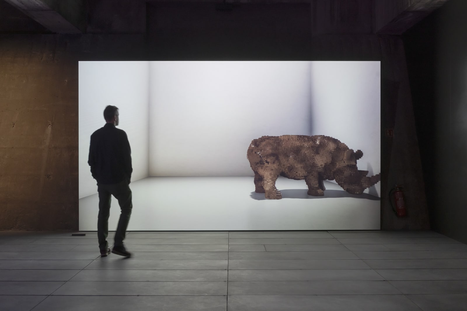 Installation view of Alexandra Daisy Ginsberg’s ‘The Substitute’ at Esch, Luxembourg, 2022. Photo: Franz Wamhof