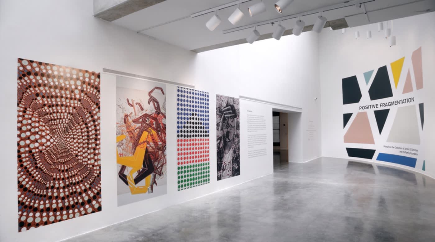 Installation view of Positive Fragmentation: From the Collections of Jordan D. Schnitzer and His Family Foundation; Photo by Greg Staley; Courtesy of the National Museum of Women in the Arts and the American University Museum.