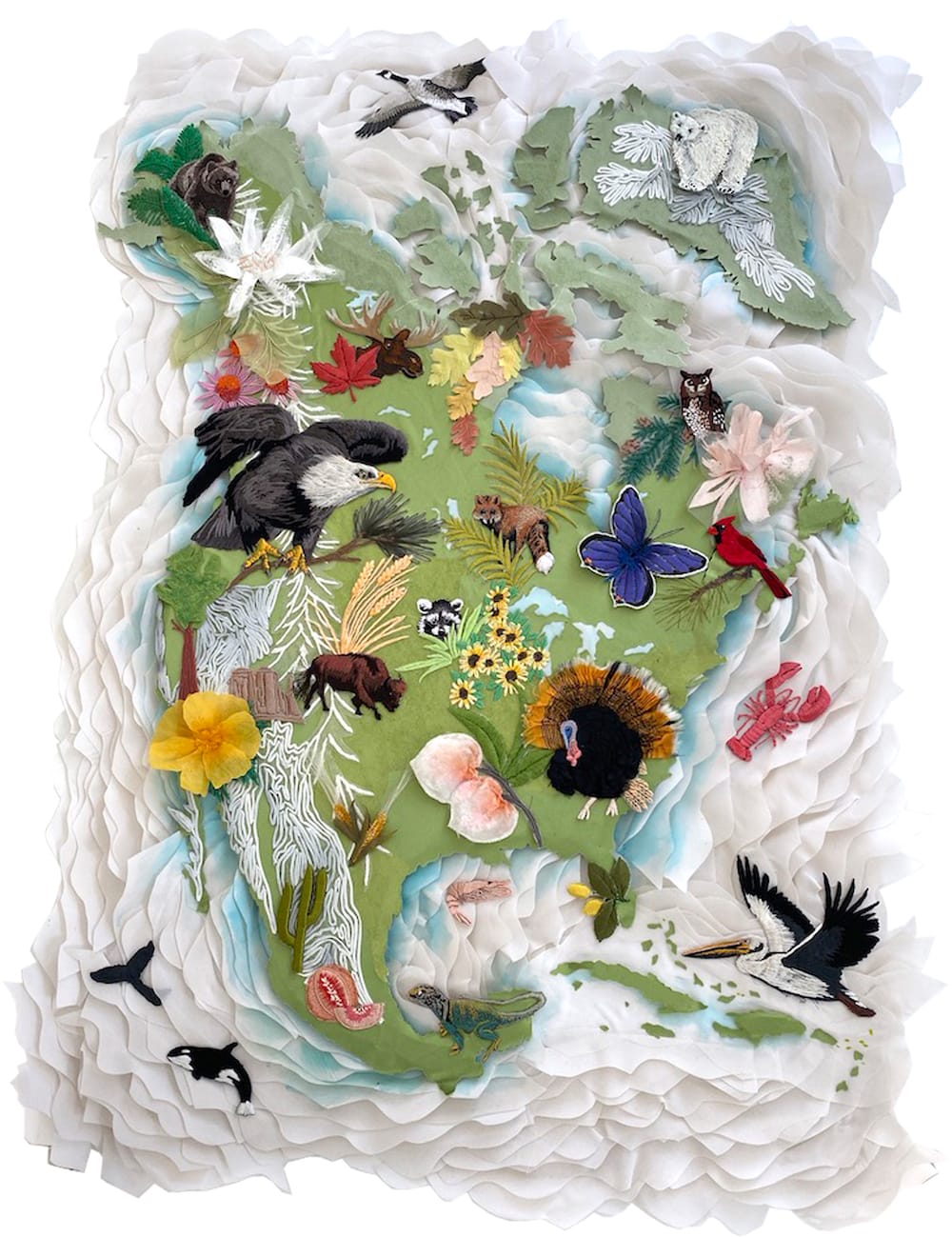 Karen Nicol, Flora and Fauna North American style, 2020