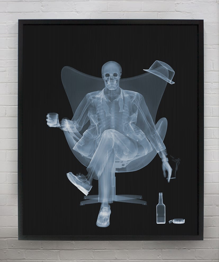 Nick Veasey, Rat pack - Raising a glass, 2022