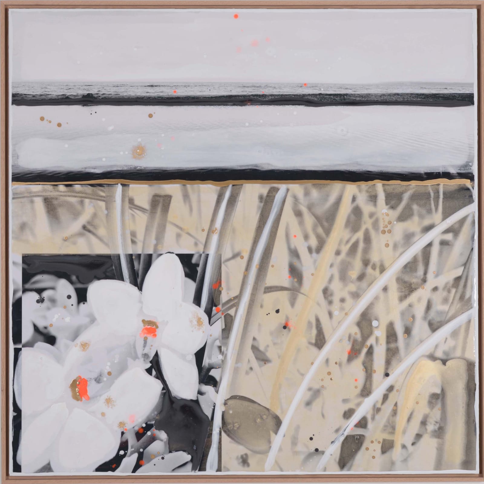 Edouard Buzon, Flowers orange 2, 2025