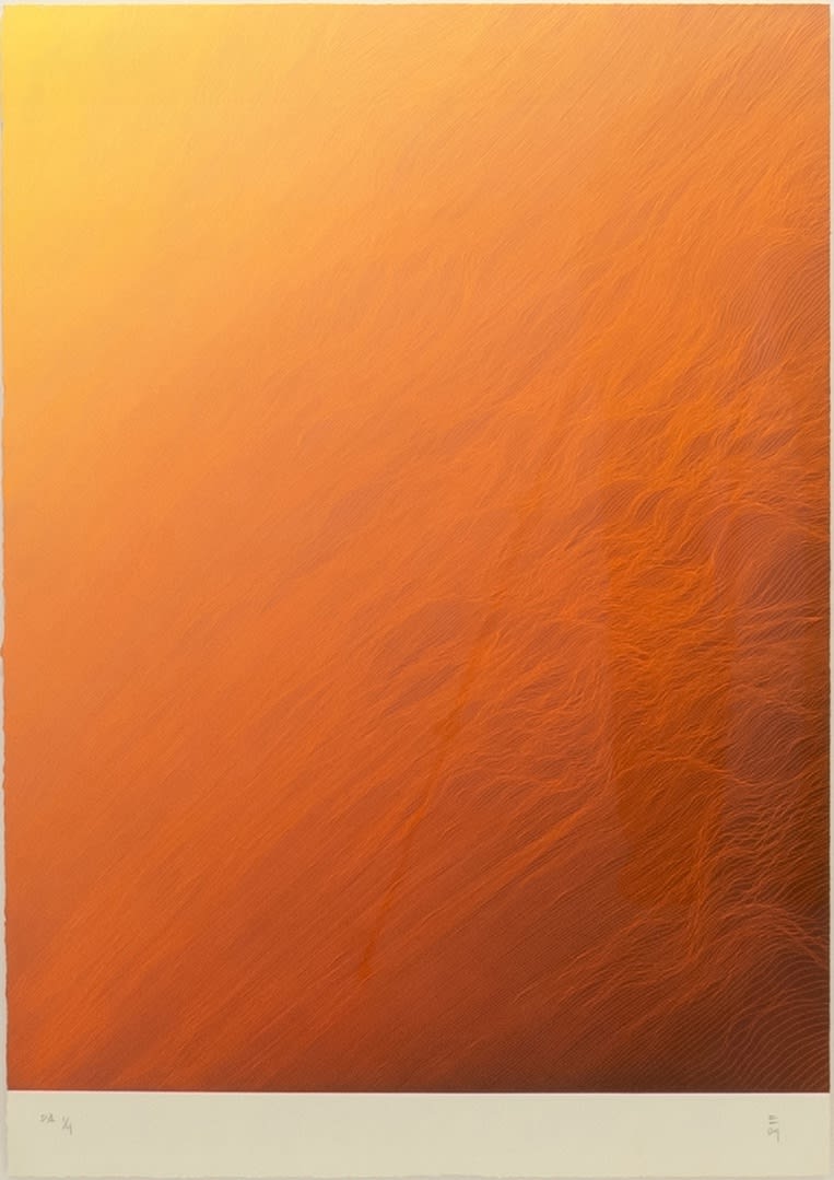 Juan Escudero, Waterfall Orange, 2025