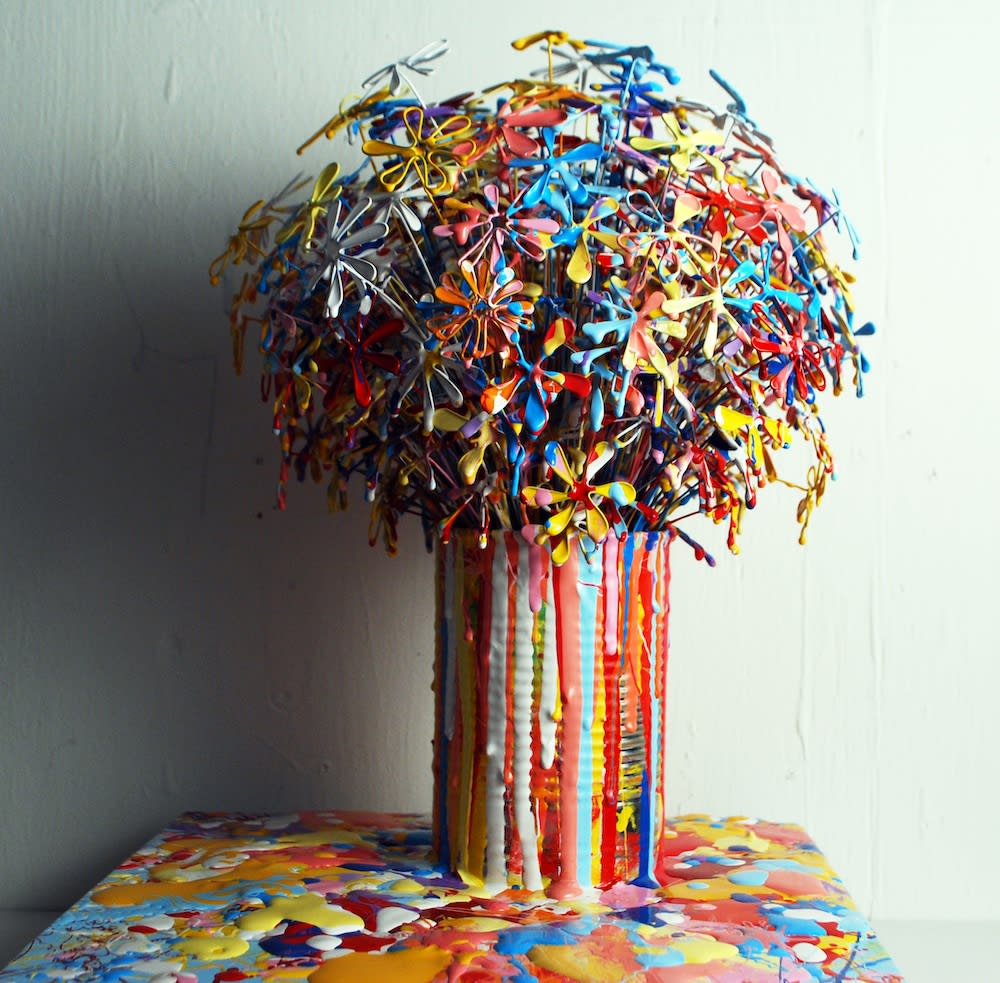 Russel West, Tin Flowers (X), 2019