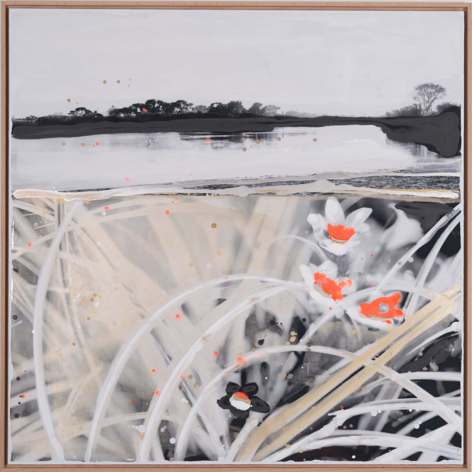 Edouard Buzon, Flowers orange 1, 2025