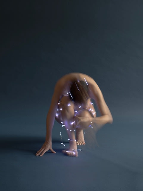 Ana D. & Noora K., Aurora Indigo II, 2025