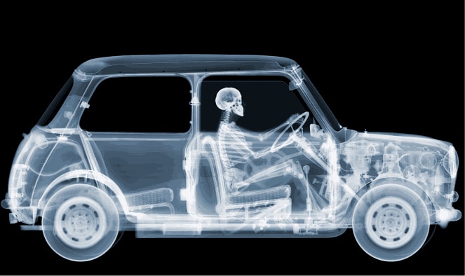 Nick Veasey, Mini Driver, 2012