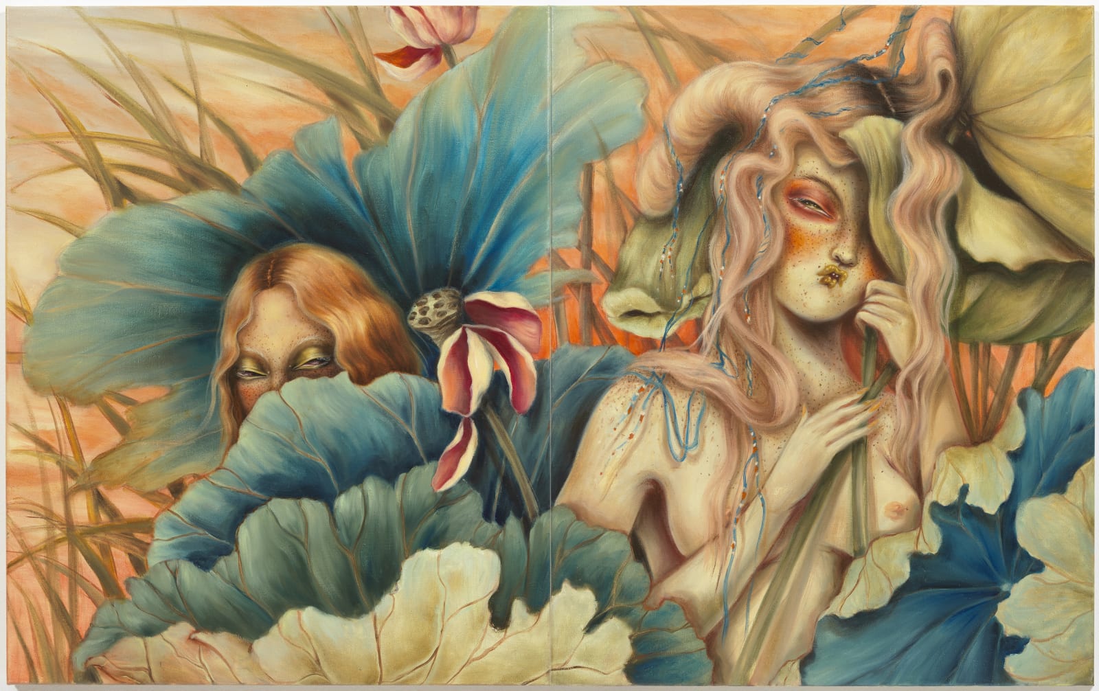 Miss Van, Jardin Secret III (Diptych )(click for details), 2023
