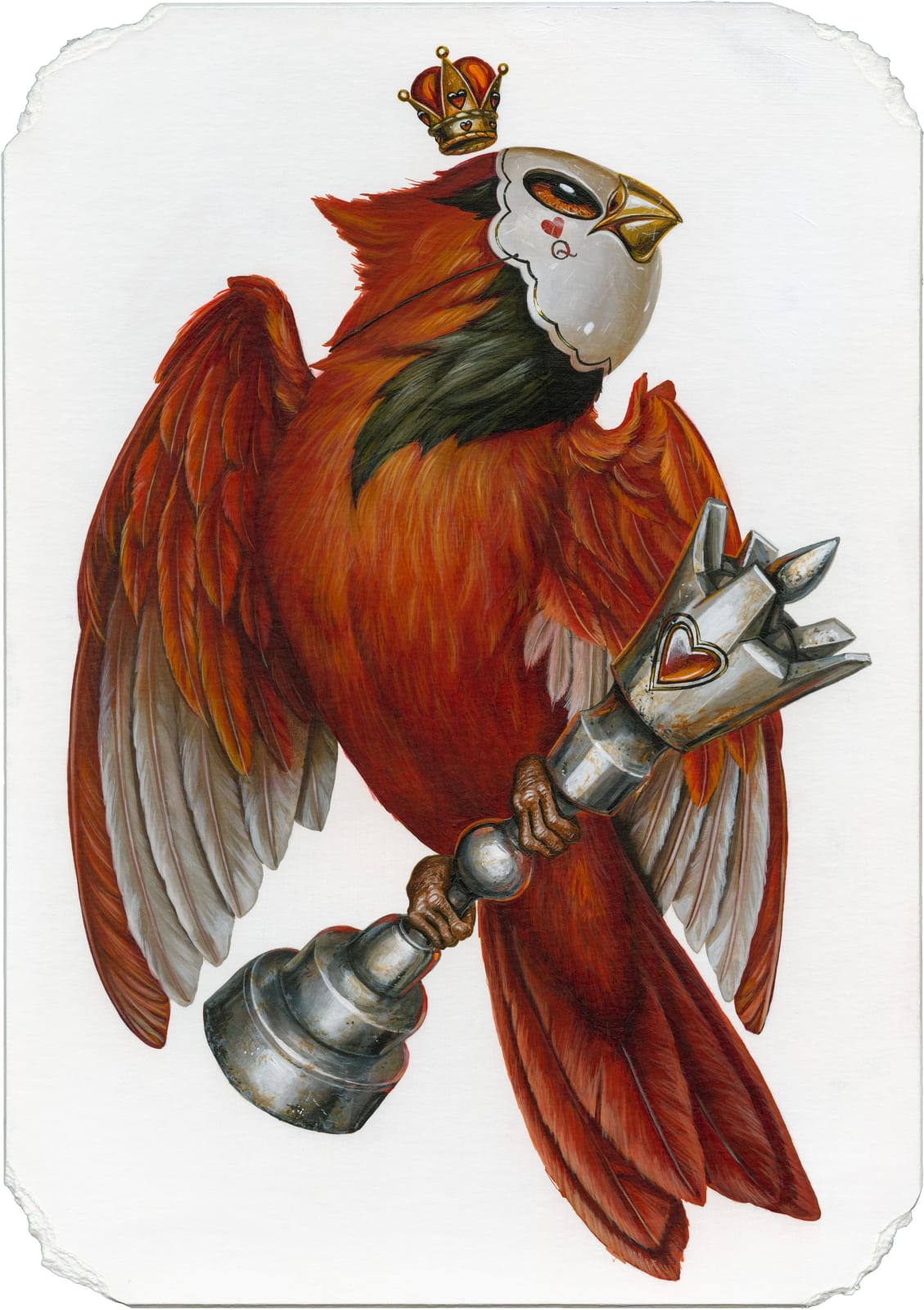 Greg Craola Simkins, Queen of Hearts, 2024