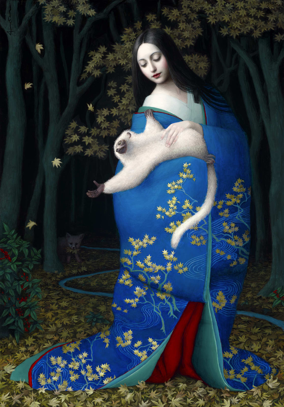 Chie Yoshii, The Lady with a Silky Sifaka (click for details)
