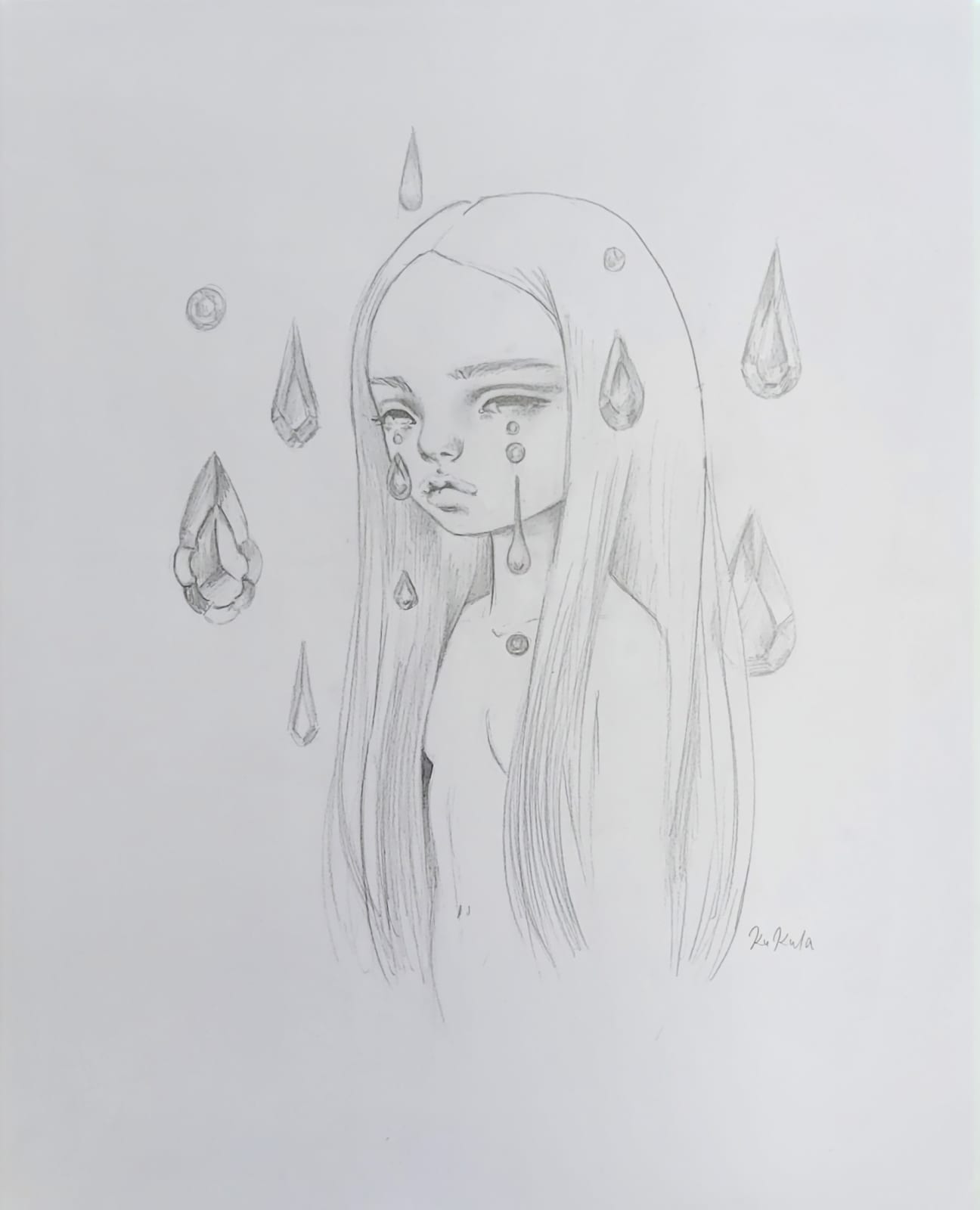 Kukula, Crystal Tears Drawing, 2022