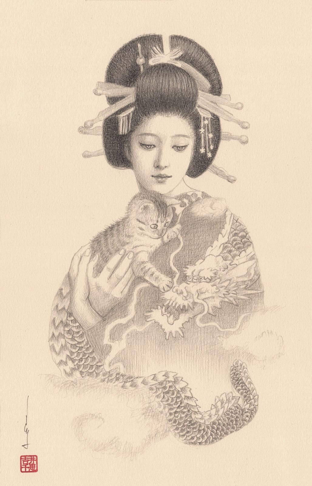 Chie Yoshii, Cat and Dragon (click for details)