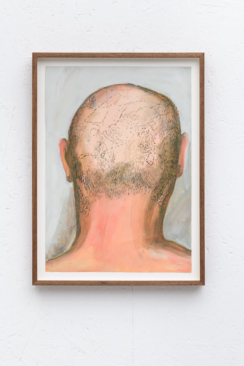 Elinor Stanley Constellation Head, 2020 Oil on paper 47x35 cm