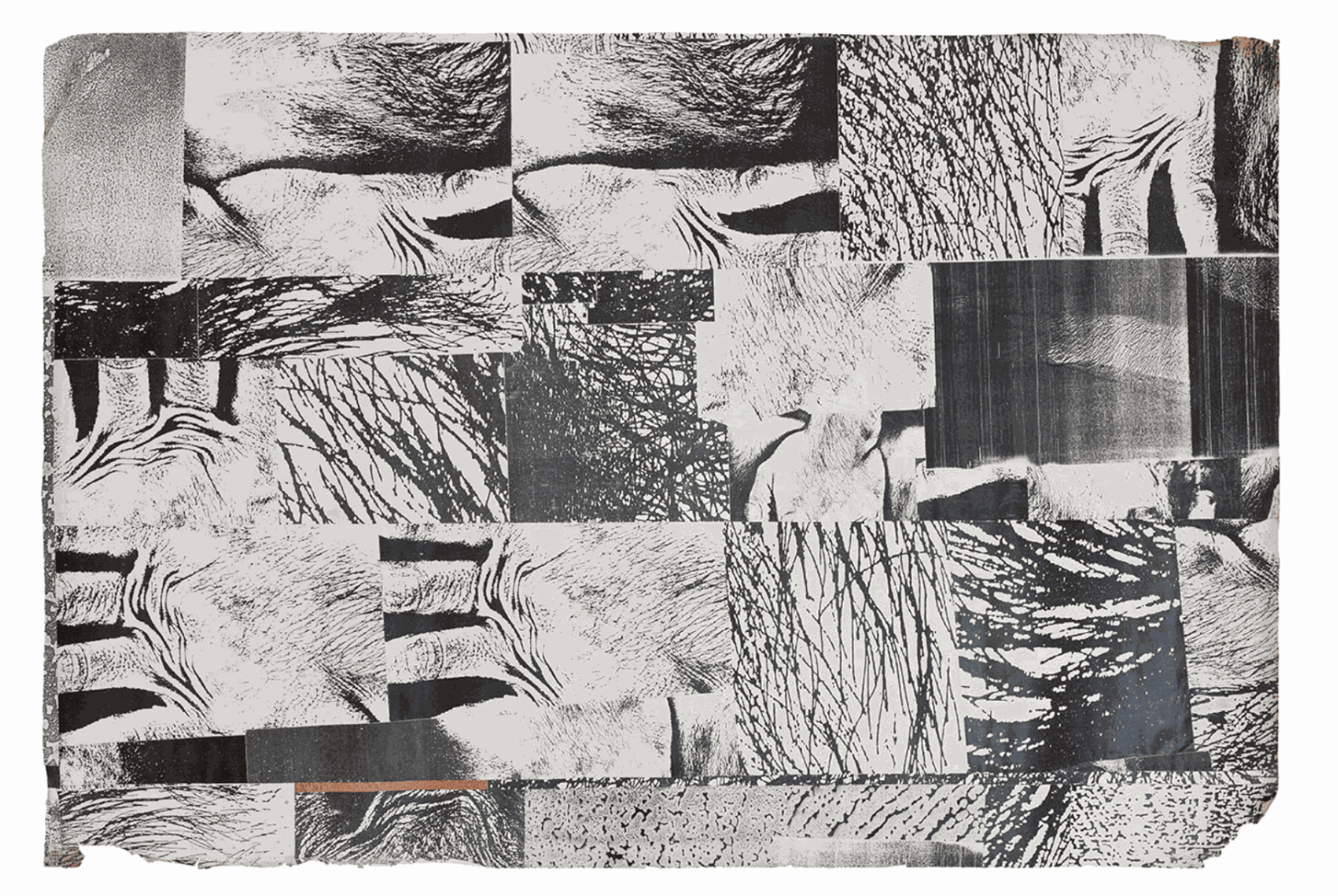 Hudinilson Jr. Untitled, 1982 Collage with photocopy on paper 75 x 112 cm