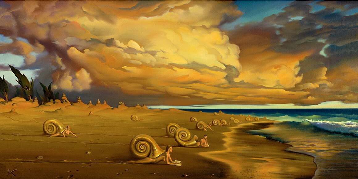 SUNSET ON THE BEACH
