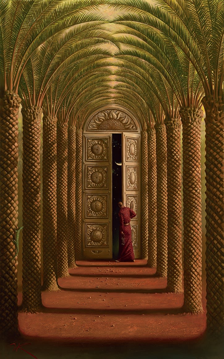 DOORS OF THE NIGHT 43 x 27 INCHES