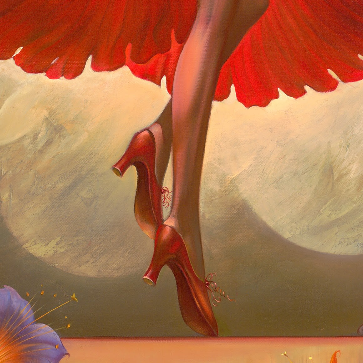 BLOOMING DANCE - 36 x 23 INCHES