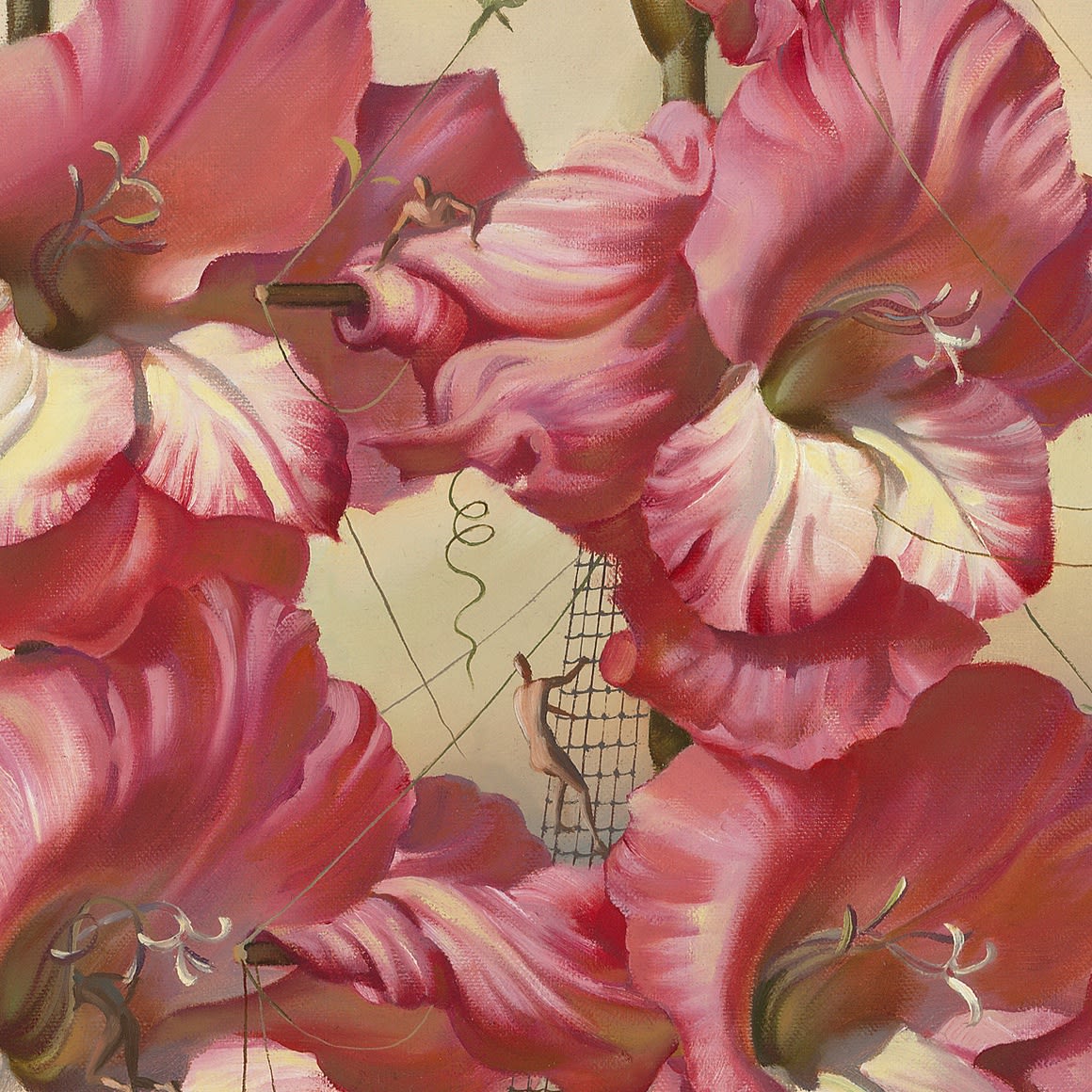 ARRIVAL OF THE FLOWER SHIP - 25 x 20 INCHES