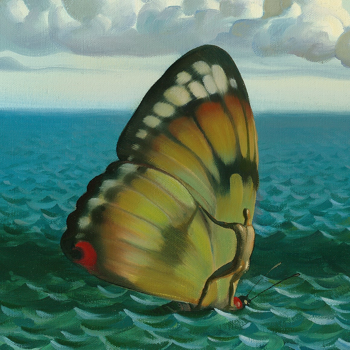 DEPARTURE OF THE WINGED SHIP - 31 x 39 INCHES