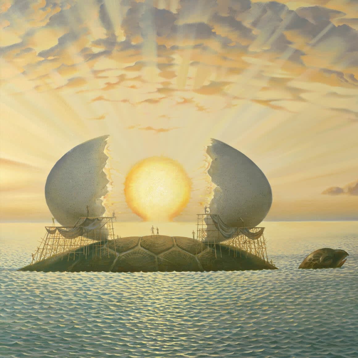 MYTHOLOGY OF THE OCEANS AND HEAVENS - 39 x 99 INCHES
