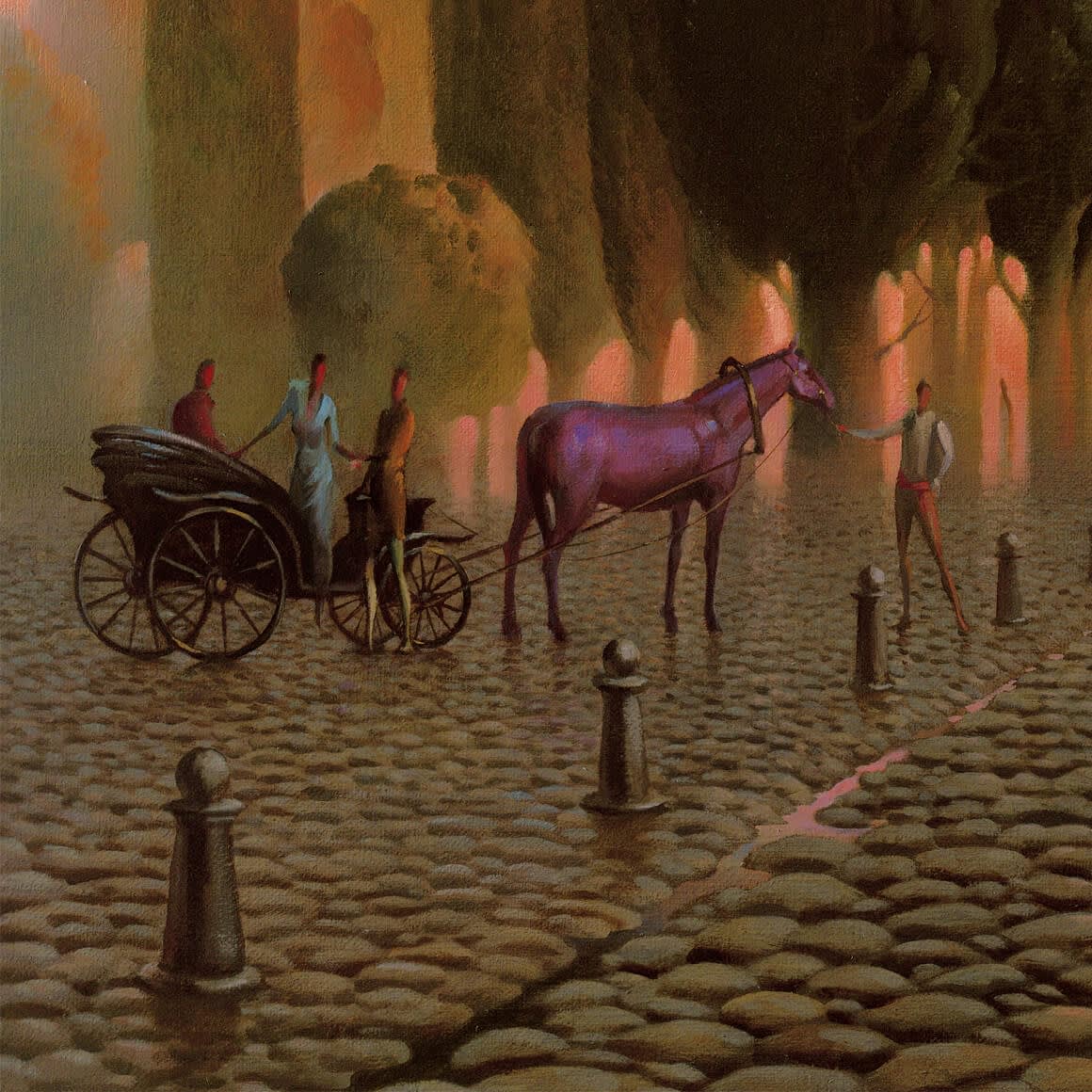 PURPLE HORSE AT CHARTRES