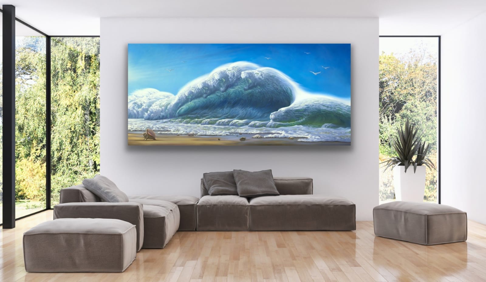 OCEAN ROAR - 45 x 99 INCHES