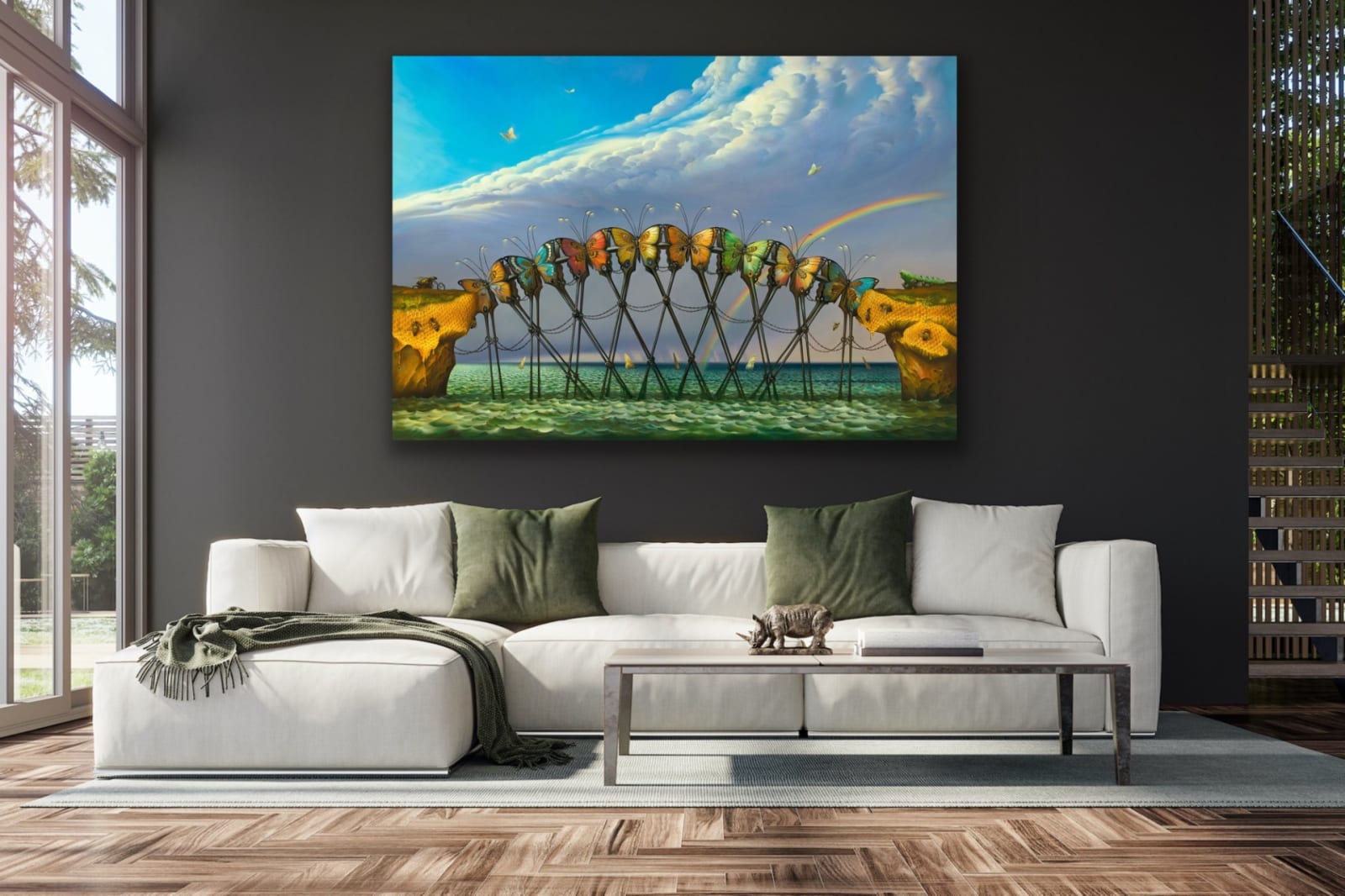 WINGED BRIDGE 48 x 70.5 INCHES