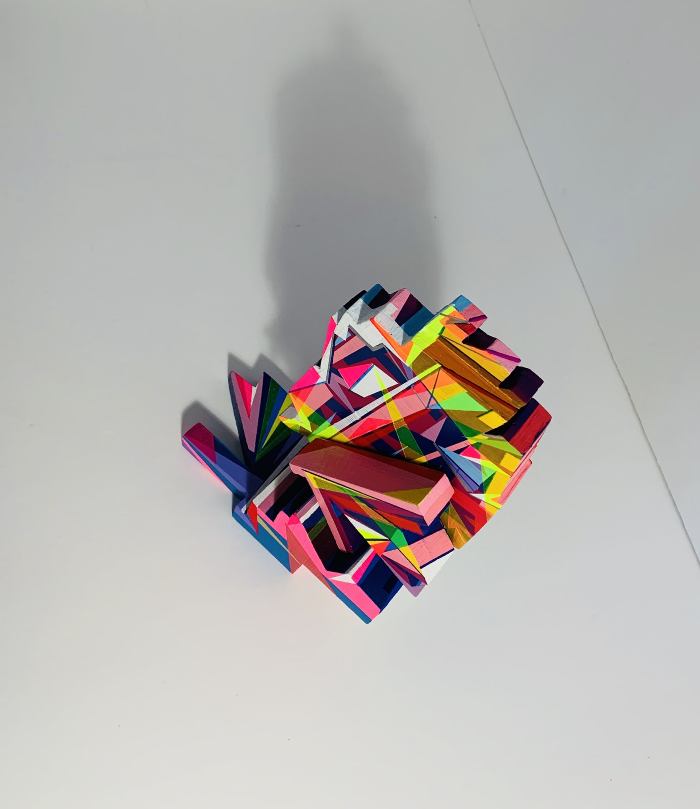 Mela M, Discrete Prismatic Array of Color on Cathedral Satellite Beacon no. 7, 2020