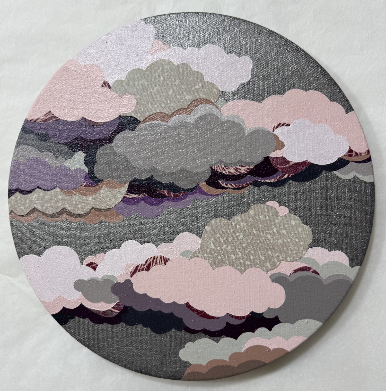 Yumiko Glover, Cloud Memory—Silver Round, 2025