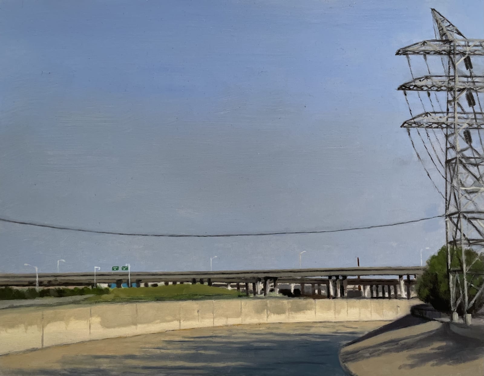 Jamie F. Adams, LA River at Flower and Fairmont Streets, 2019
