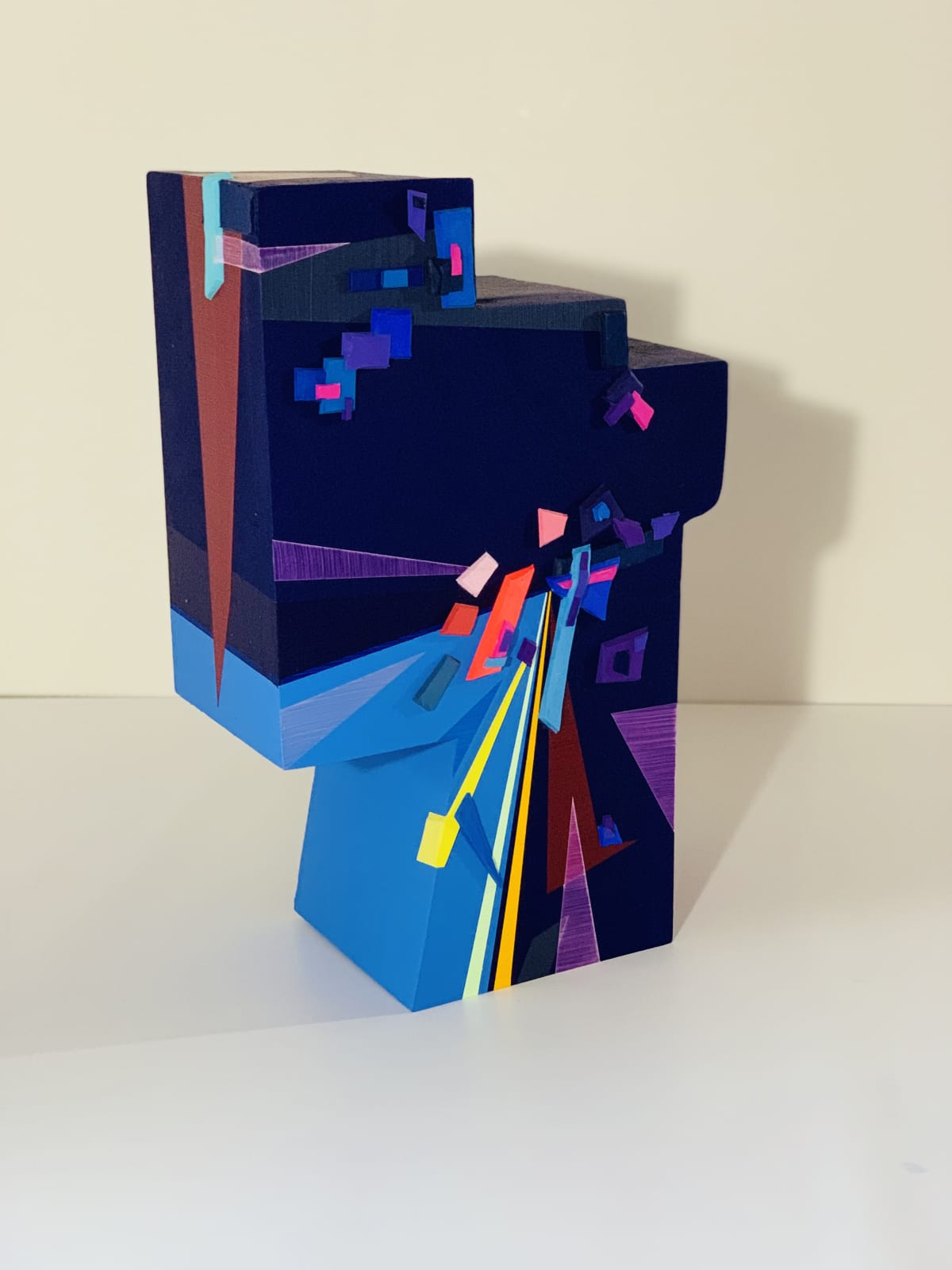 Mela M, Prismatic Home of the New Uncommon Era with Bridges over the Purple Void no. 3, 2019