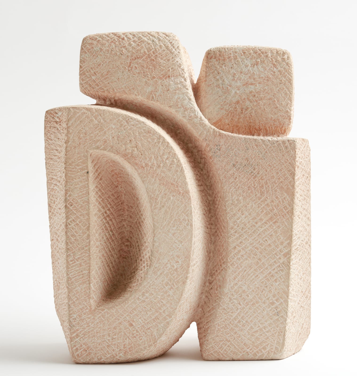Mona Saudi, 'Earth Lovers', 1992, Jordanian Limestone, 24.5 x 20 x 10 cm. ©Mona Saudi Foundation