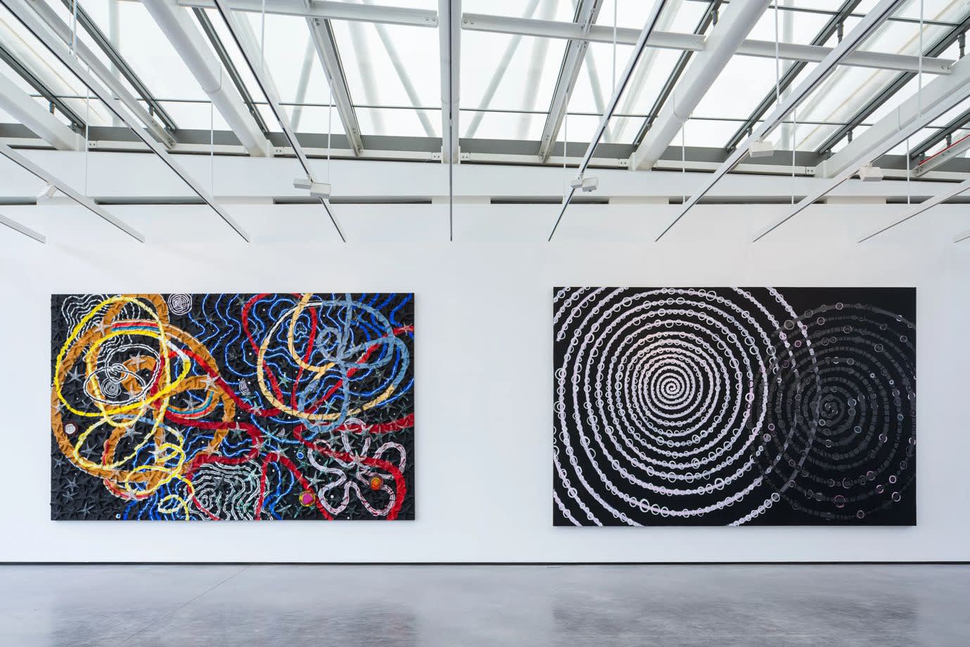A view of the exhibition 'Grounded in the Sky' by Nabil Nahas at Château La Coste. Photo: Stéphane Aboudaram.⁠