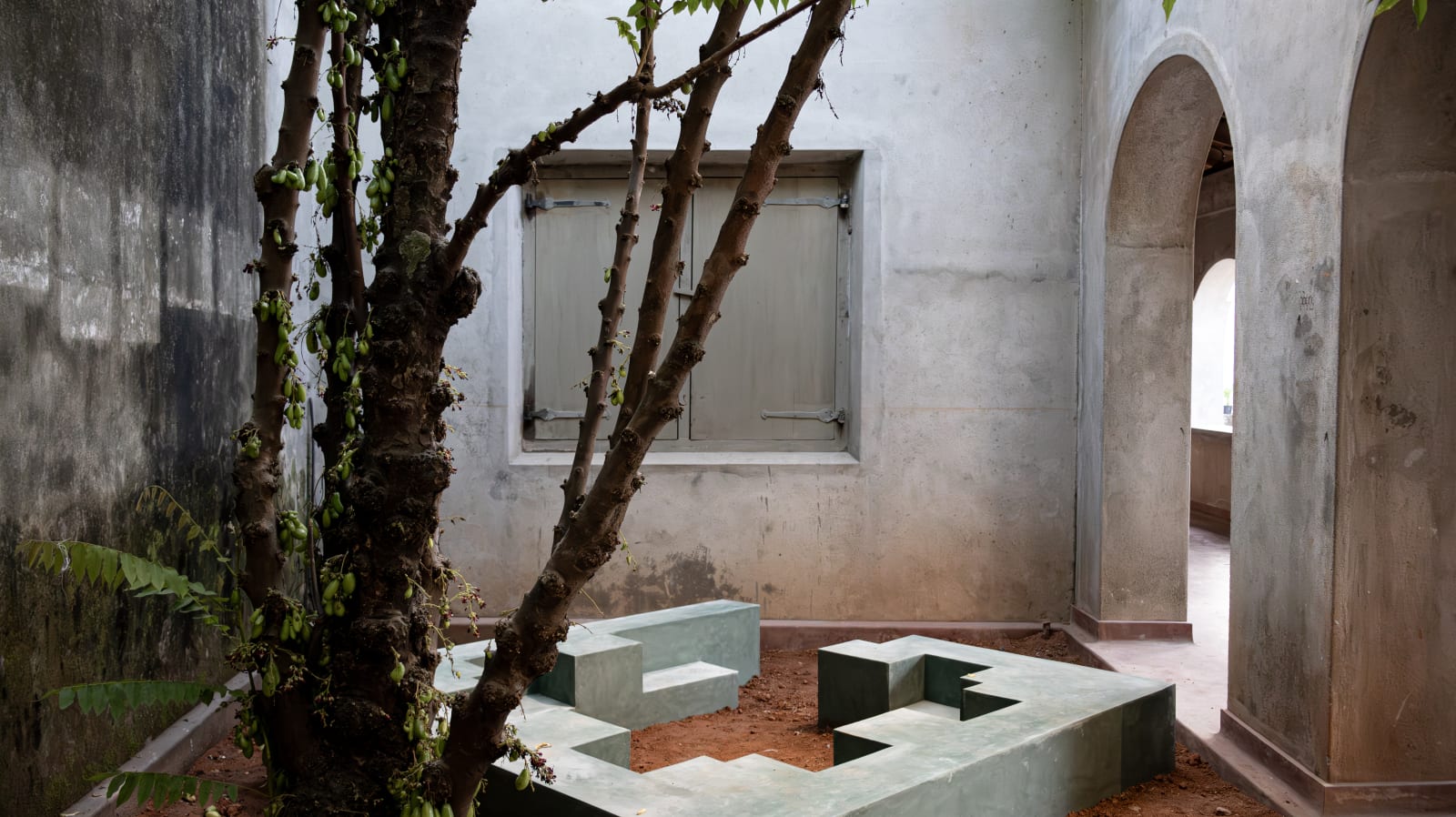 Dima Srouji, 'Foundations' (2025) on view at Ishara House as part of the the Kochi-Muziris Biennale. Image courtesy of the artist.