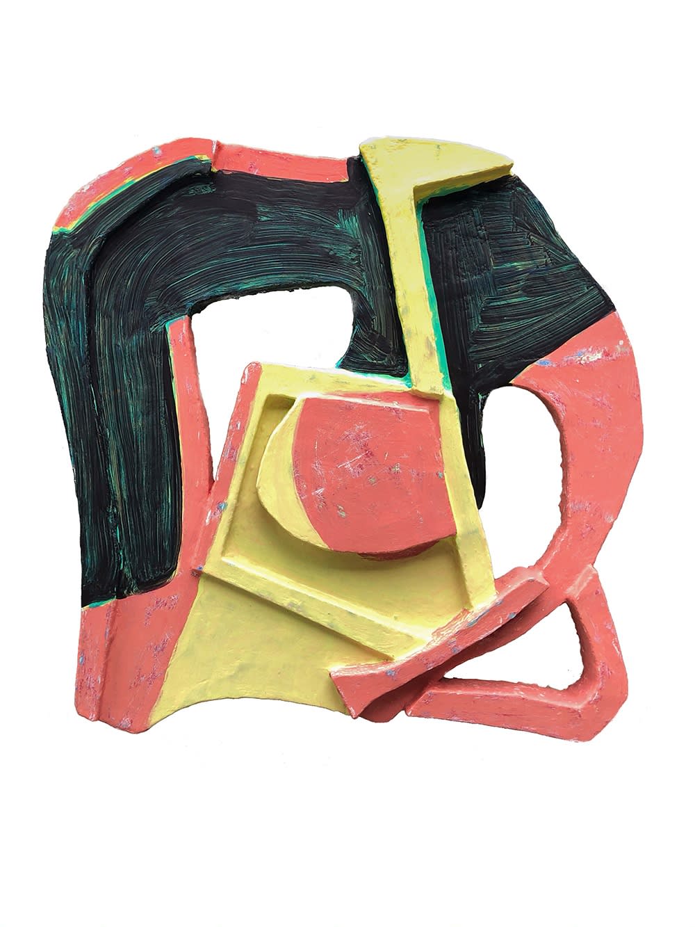 闫博, 无题, 综合材料亚麻布木板 Yan Bo, Untitled,2019,5, Mixed Media on Linen Board 122x122cm 2019