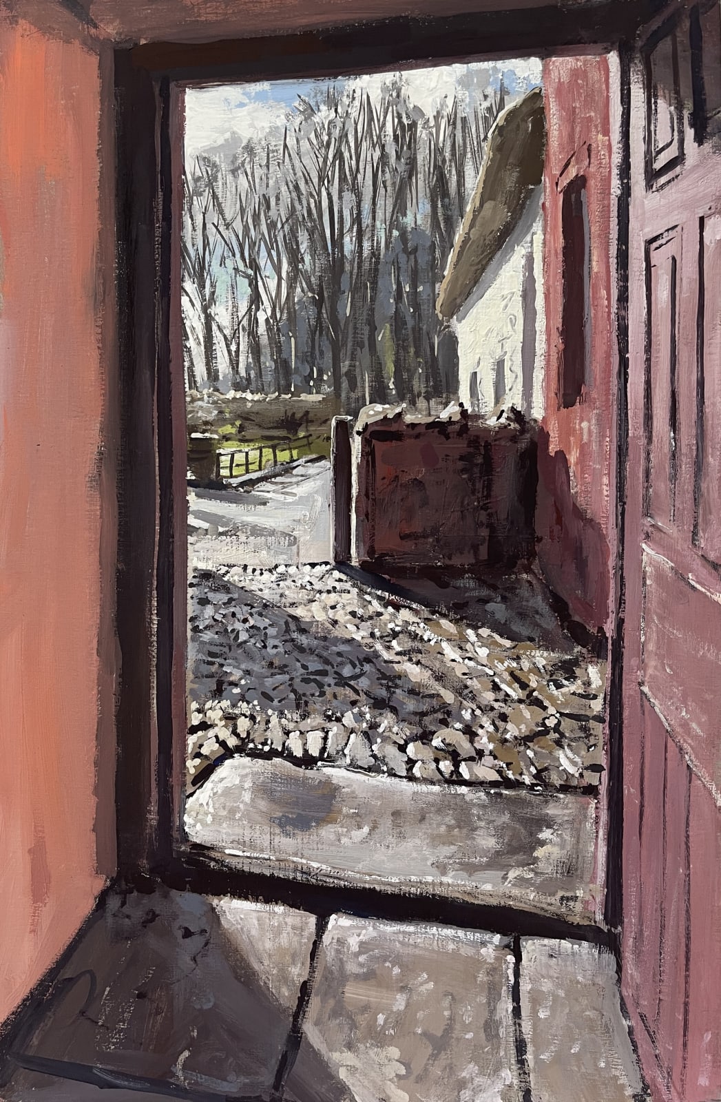 Matthew Wood RCA, St Fagans. Kennixton Farm house. Pink doorway, 2025