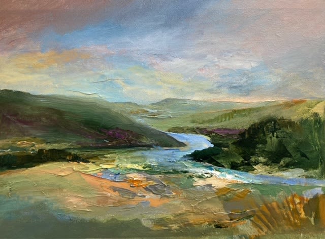 Karen Pearce, Along the mountain road, 2024