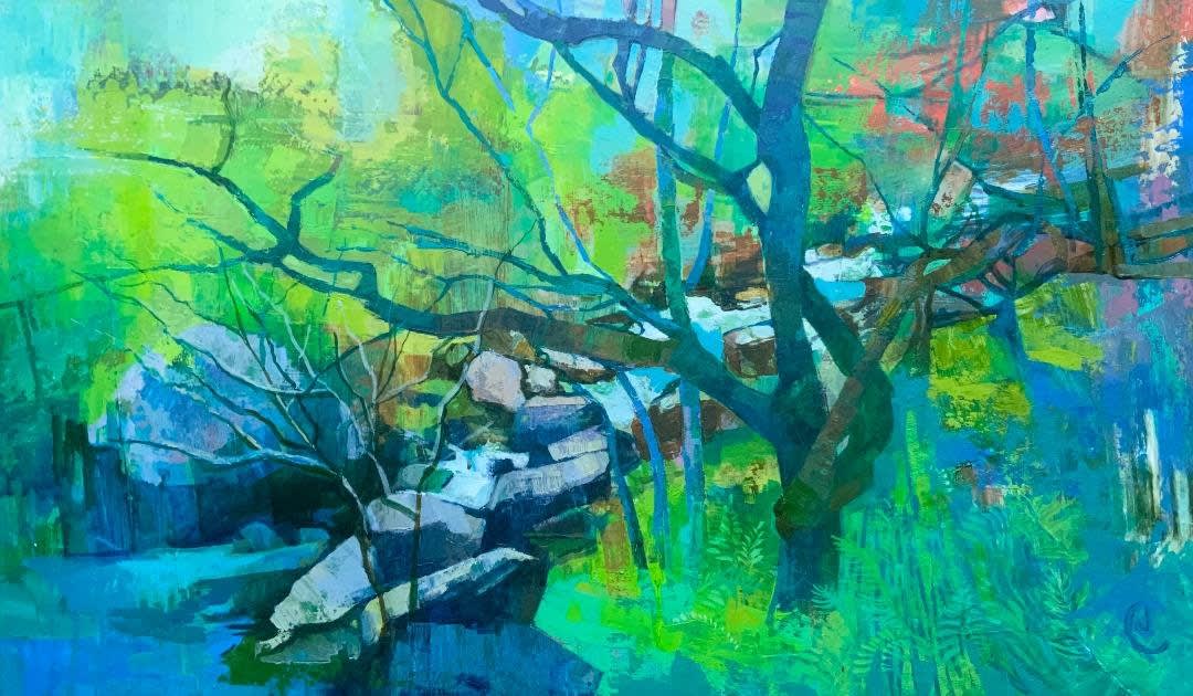 Joanna Jones, Ger afon Twyi / River Towy Rhandirmwyn, 2024