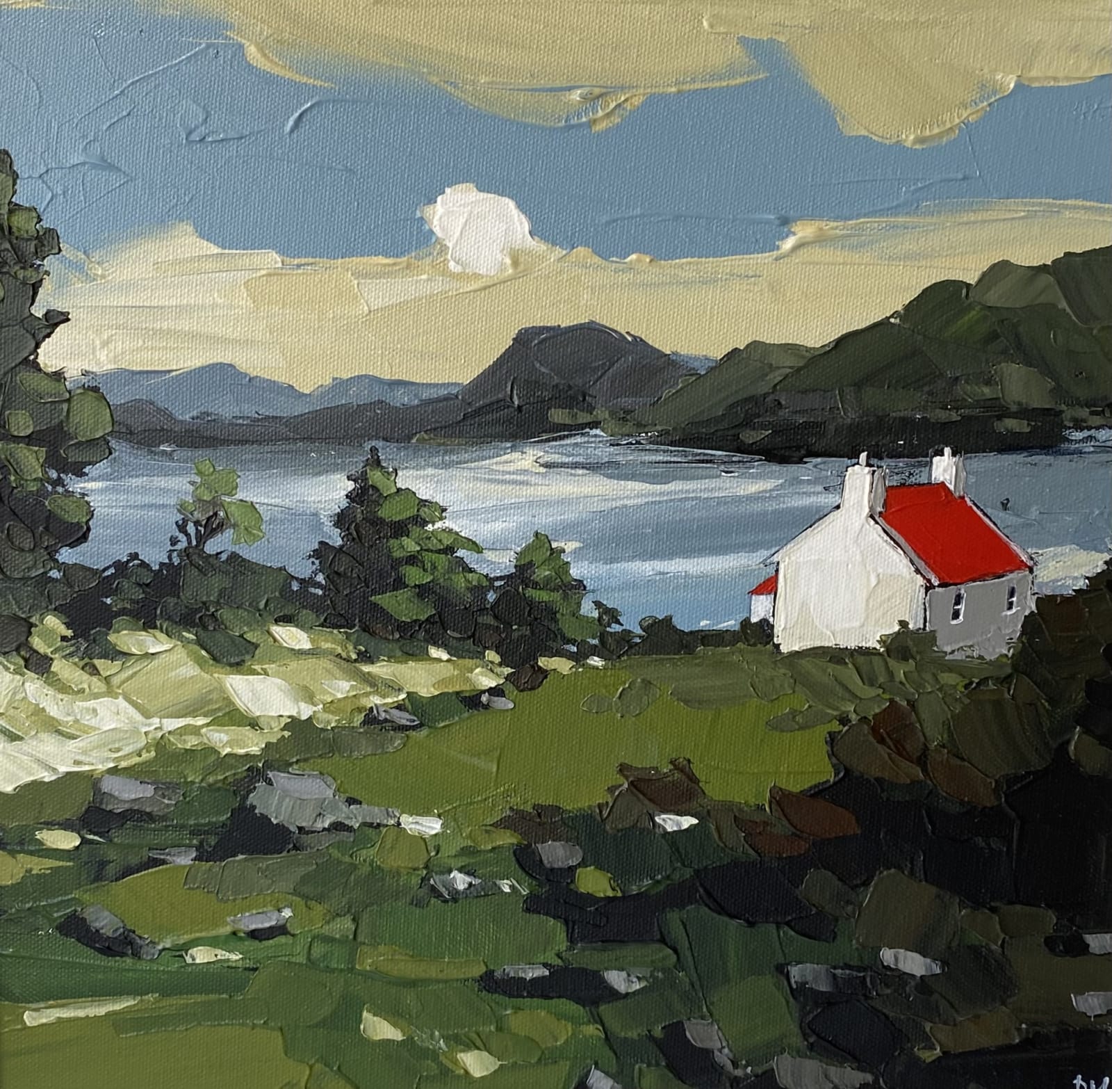 Peter Morgan, On the edge of the lake, 2024