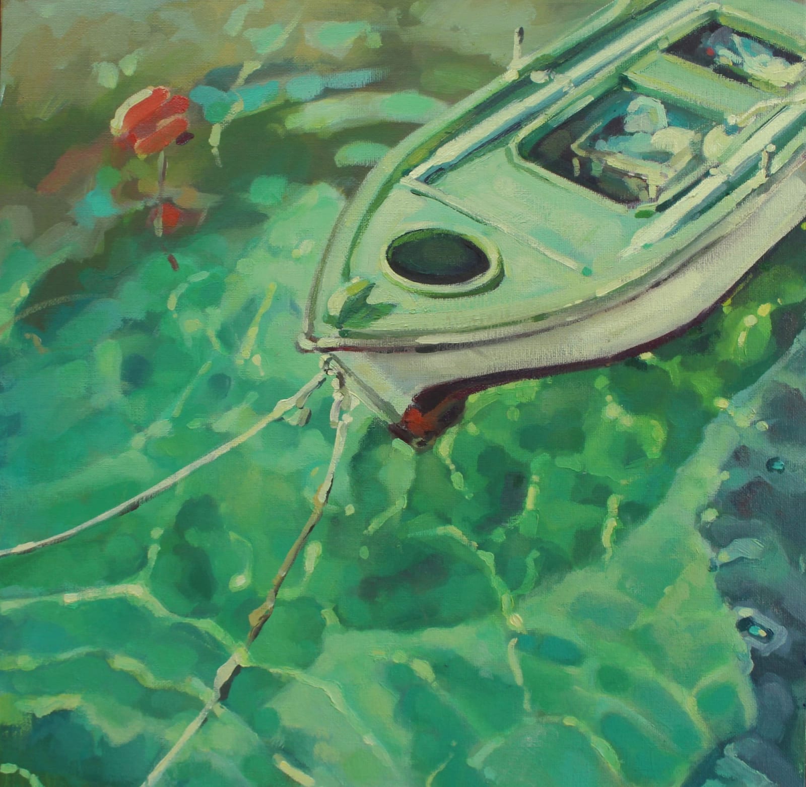 Sheridan Ward, Sunlit Boat, 2019