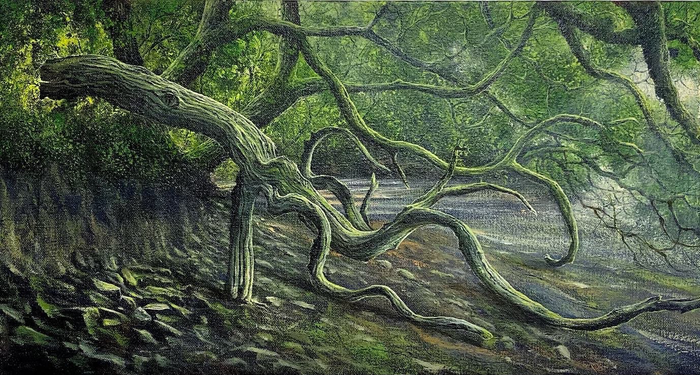 Gerald Dewsbury RCA, Carew River, grazing form, 2022