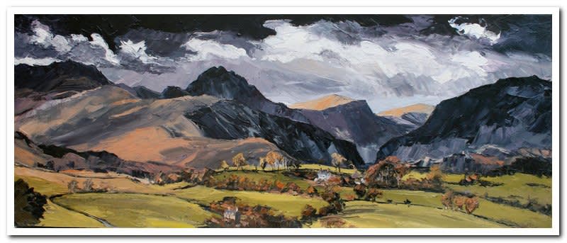 Aled Prichard - Jones, Snowdonia from above Dyffryn Conwy, 2021