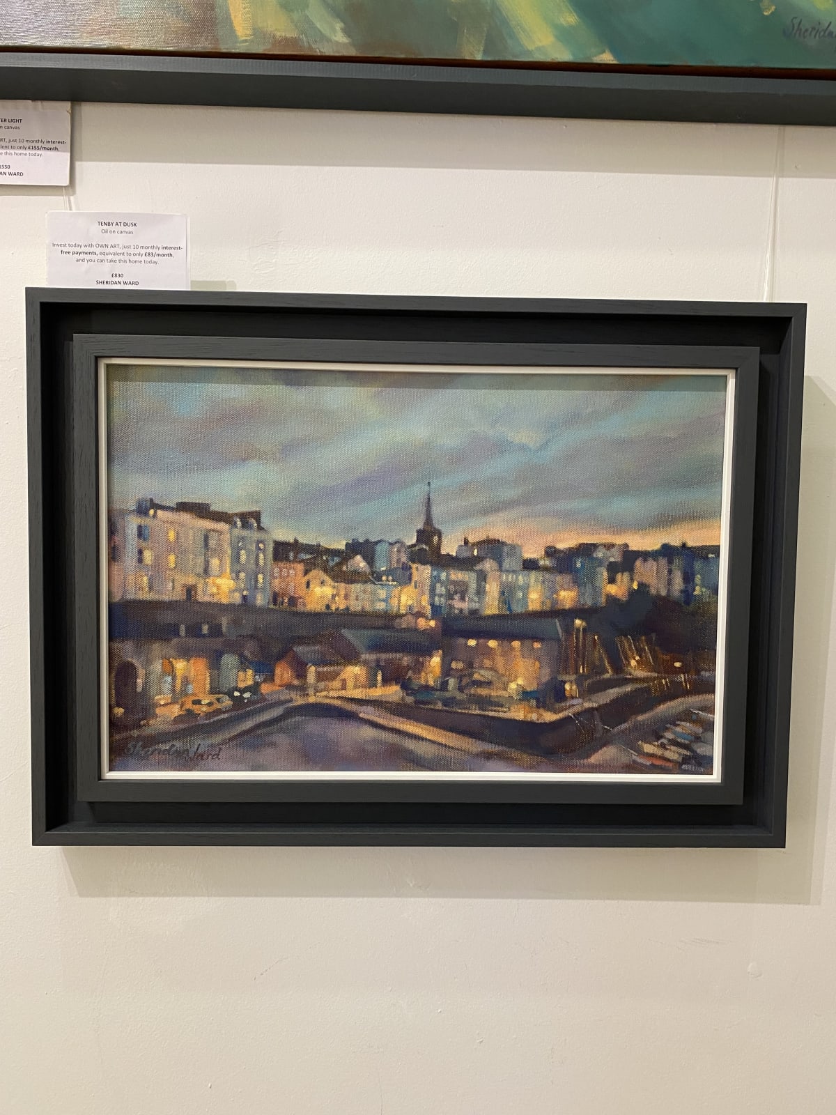 Sheridan Ward, Tenby at dusk, 2025