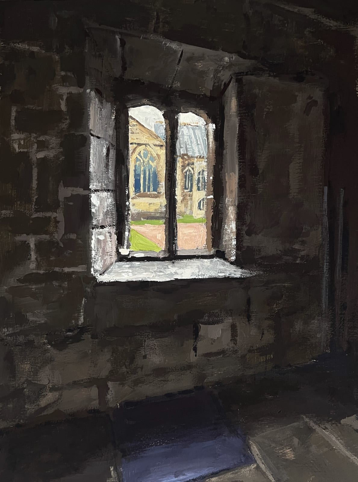 Matthew Wood RCA, Hereford Cathedral. The Vicars cloister window, 2025