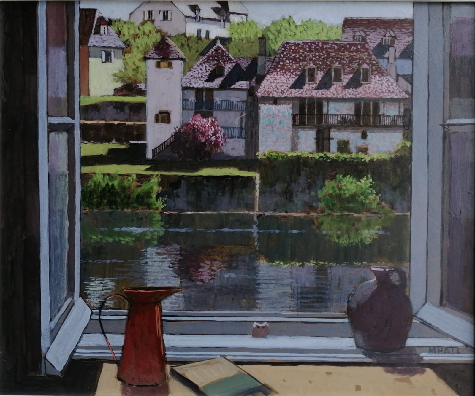 Mike Hall, View across the river Lot, 2020