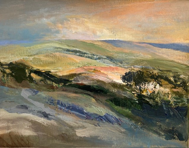 Karen Pearce, Hillside near Rhayader, 2024