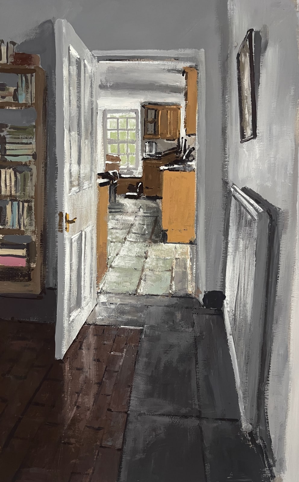 Matthew Wood RCA, Plas Brondanw. View to kitchen, 2025
