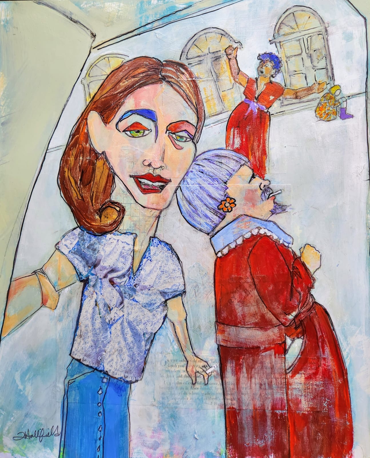 Tanya Hollifield, Visitation/Lockdown (1968 Benton State Hospital), 2024