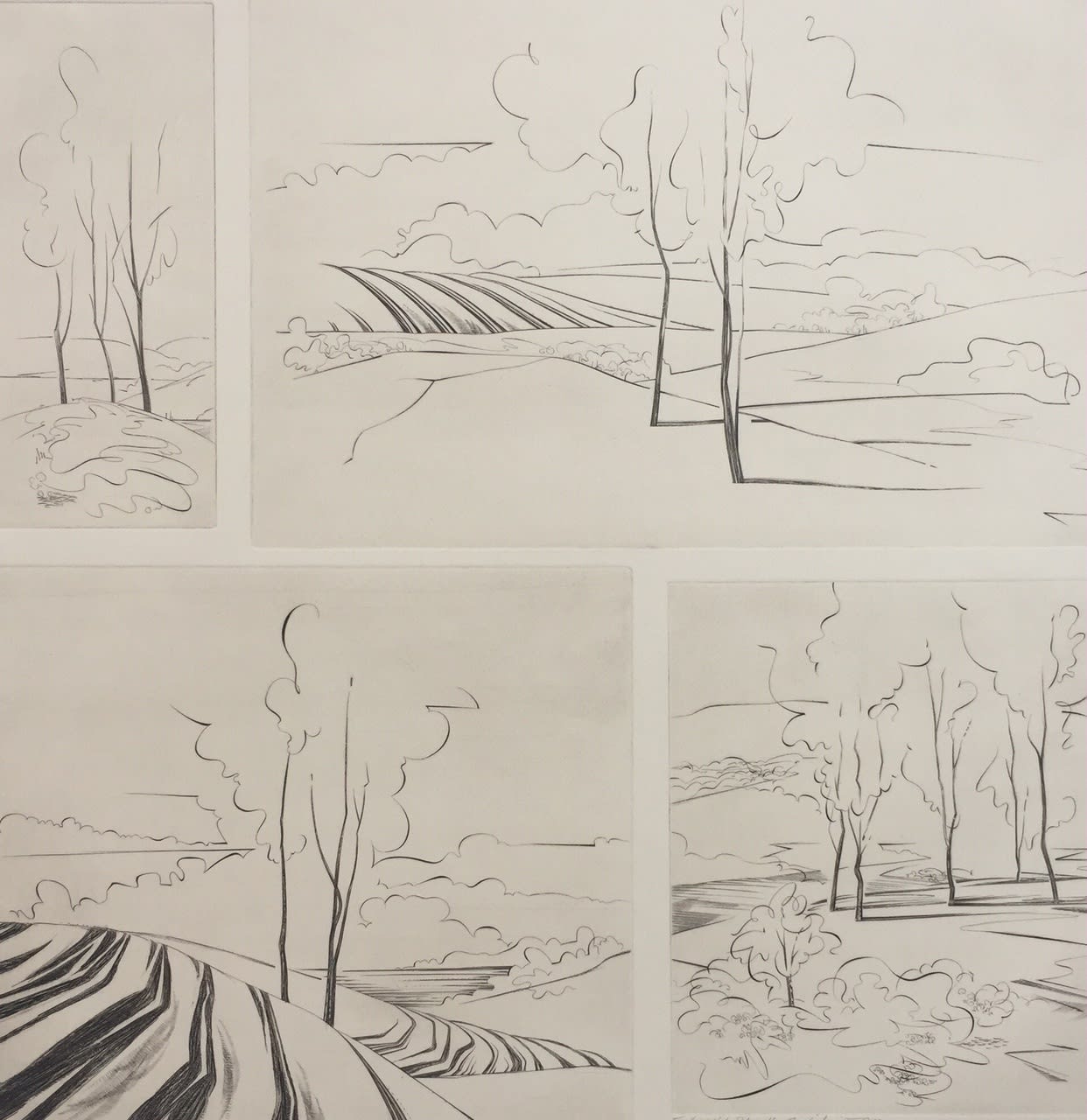 Evan Lindquist, Four Views of the Ridge, 1982